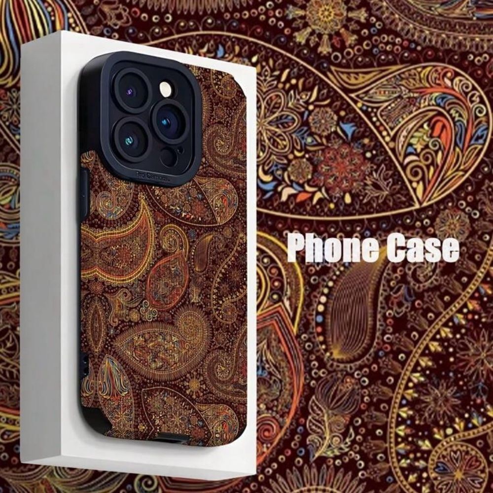 Brown Paisley IPhone 16 pro max Case